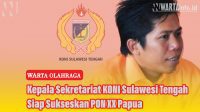 Kepala Sekretariat KONI Sulawesi Tengah Siap Sukseskan PON XX Papua
