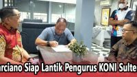 Marciano Siap Lantik Pengurus KONI Sulteng