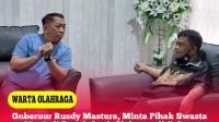 Gubernur Rusdy Mastura, Minta Pihak Swasta Menjadi Bapak Asuh Olahraga di Sulteng