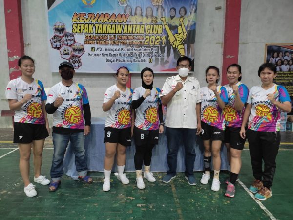 Laga Tanding Sepak Takraw Tim Putri PON Kandaskan Arepa Pantoloan