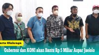 Gubernur dan KONI akan Bantu Rp 5 Miliar Aspar Jaelolo
