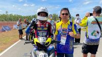 Meski Belum Naik Podium Anggi Setiawan Best Time di Sircuit Distrik Tanah Miring Papua