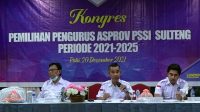 Hadianto Rasyid Menang Tipis Pada Perolehan Suara Dalam Pemilihan Ketua Asprov PSSI Sulteng