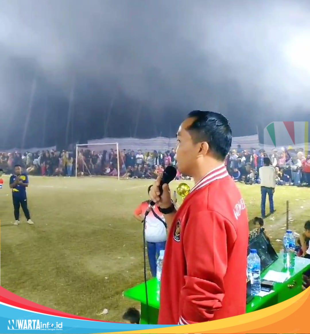 Laga Final Turnamen Sepakbola Mini Piala M Nizar Rahmatu Cup Dibanjiri Ribuan Penonton Sepakbola mini