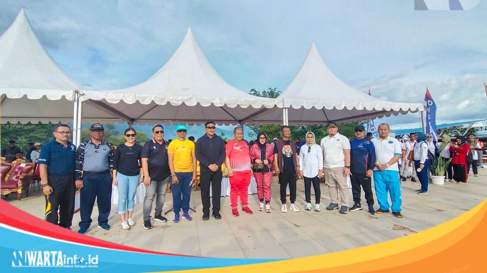 Nizar Rahmatu Hadir Acara Fun Walk Bersama Gubernur dan Kadispora