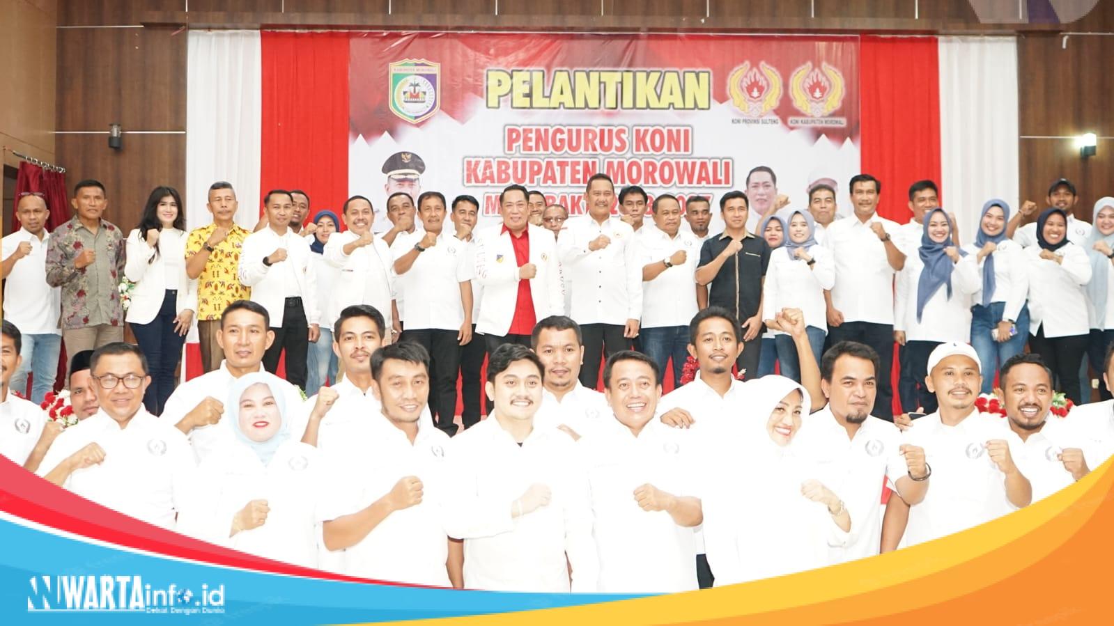 Ketum Koni Sulteng M Nizar Rahmatu Melantik Jajaran Pengurus Koni Morowali Koni Morowali