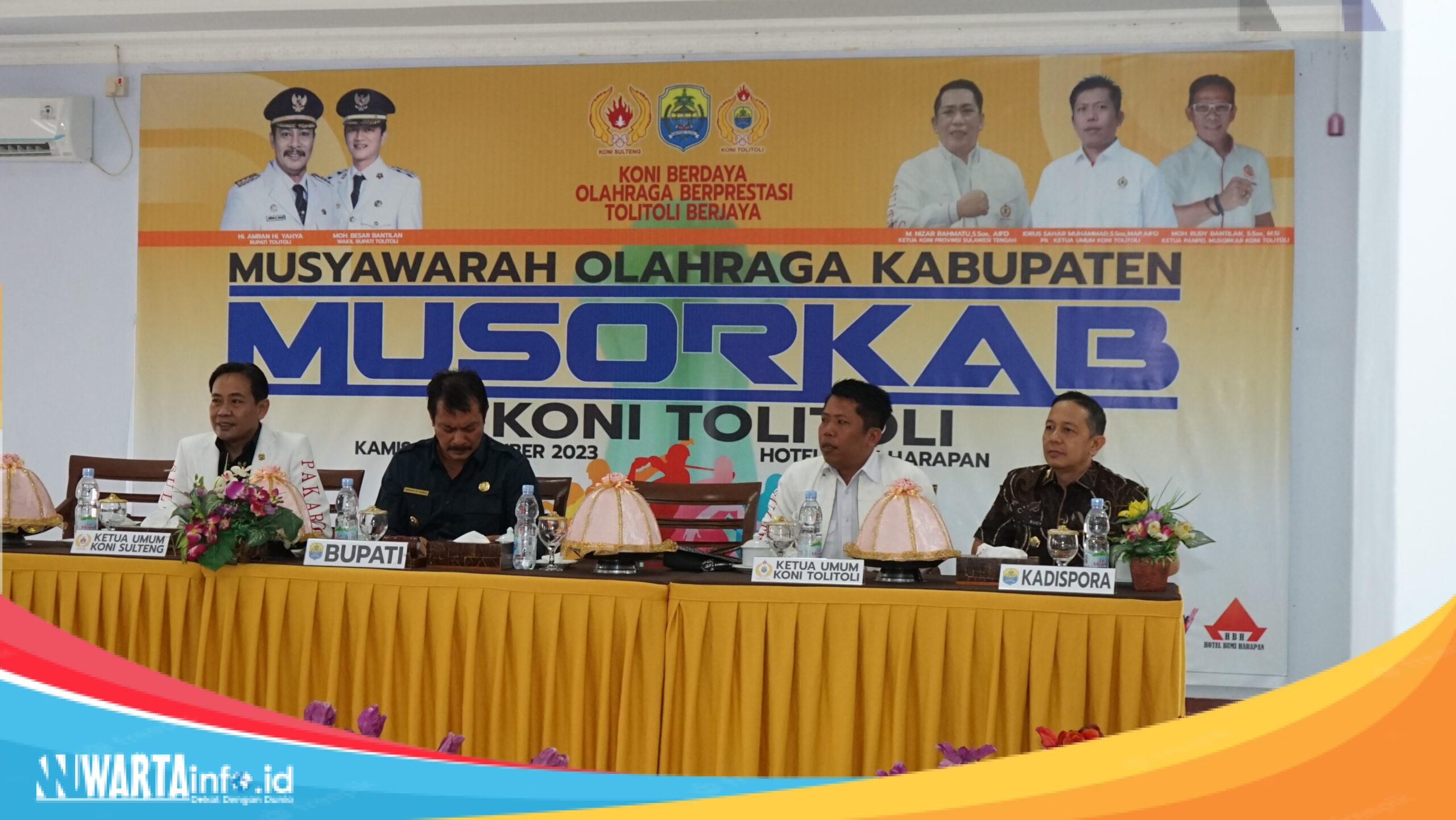 Hari Ini, Nizar Rahmatu Dijadwalkan Lantiik Pengurus KONI Kabupaten Tolitoli Pelantikan Pengurus Komite Olahraga Nasional Indonesia Kabupaten Toli Toli